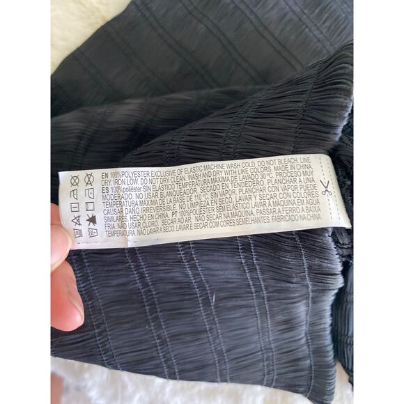 Witchy‎ Whimsigoth Gauze Stretch Little Black Dress Satiny Bell Sleeves Sz M - Picture 9 of 9